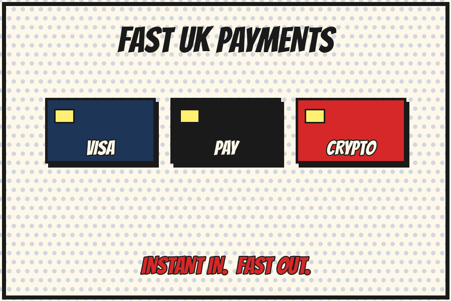 Fast UK payments at Haha Spin - cards, mobile wallets and crypto